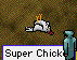 Super Chicken, cape and mask